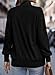 SHEWIN Womens Sweatshirt Casual Half Zip Pullover Solid Long Sleeve Tops Quarter Zip Sweatshirts Trendy Fall Outfits Clothes 2025,US 12-14(L),Black