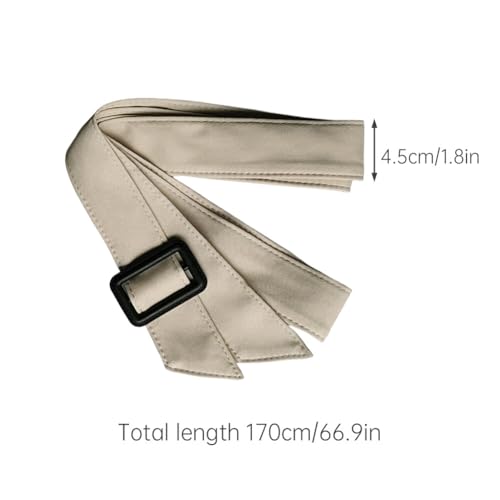 PHEZEN Women's Belt Wide Trench with Buckle Coat Replacement Belt Robe Belt for Trench Coat Overcoat Jacket Decoration Type 83
