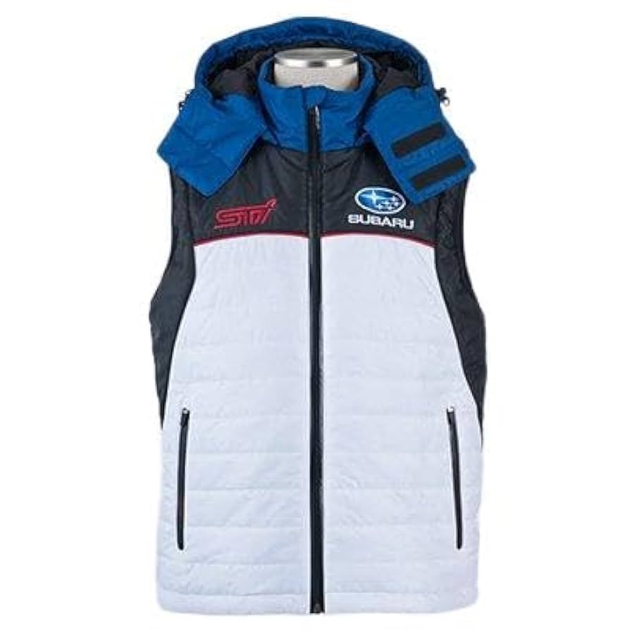 スバル STi チームウォーム ベスト Lサイズ フード付き Amazon | STI チームウォームベスト サイズ:M STSG15100580