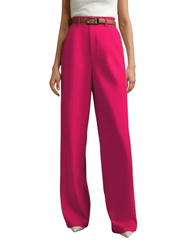 Image of KERI PERRY Trousers for Woman Pants Women's Formal Office Korean | Black Beige Track Pant | Straight | Cotton Spandex Stretchable Trouser | High-Waisted Bottom Wear