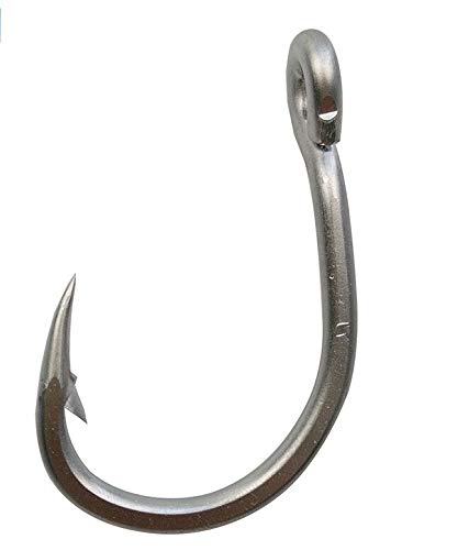 LMEIQUN, 100pcs 10884 Edelstahl-Weiß Starker Big Game Fish Thunfisch Köder Angelhaken Größe 3/0 4/0 5/0 6/0 7/0 8/0 9/0… – Bild 3