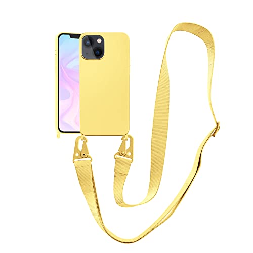 Image of Compatible with iPhone 13 Mini Case with Lanyard Crossbody iPhone Case with Strap Adjustable Shockproof Drop Protection Silicone Phone Cover for iPhone 13 Mini 5.4''