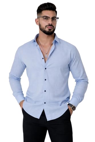 Image of Foomer Green Paisley Printed Opaque Party Shirts