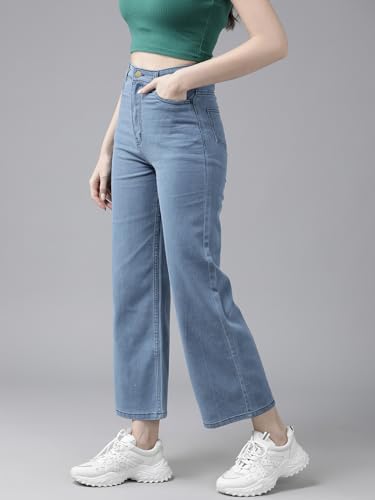 Image of GUTI Womens High Rise Crop Length Jeans()