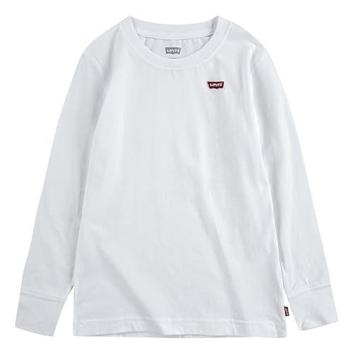 Levi's Kids l/s batwing chesthit tee Jungen Weiß 10 Jahre