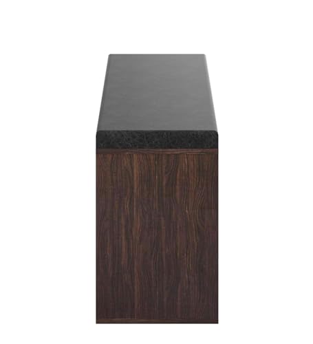 Image of Beni Shoe Rack | Engineered Wood | Choco Walnut Finish | 3 Doors & 4 Shelves | Storage Organizer for Entryway | Knock Down | 36 Months Warranty