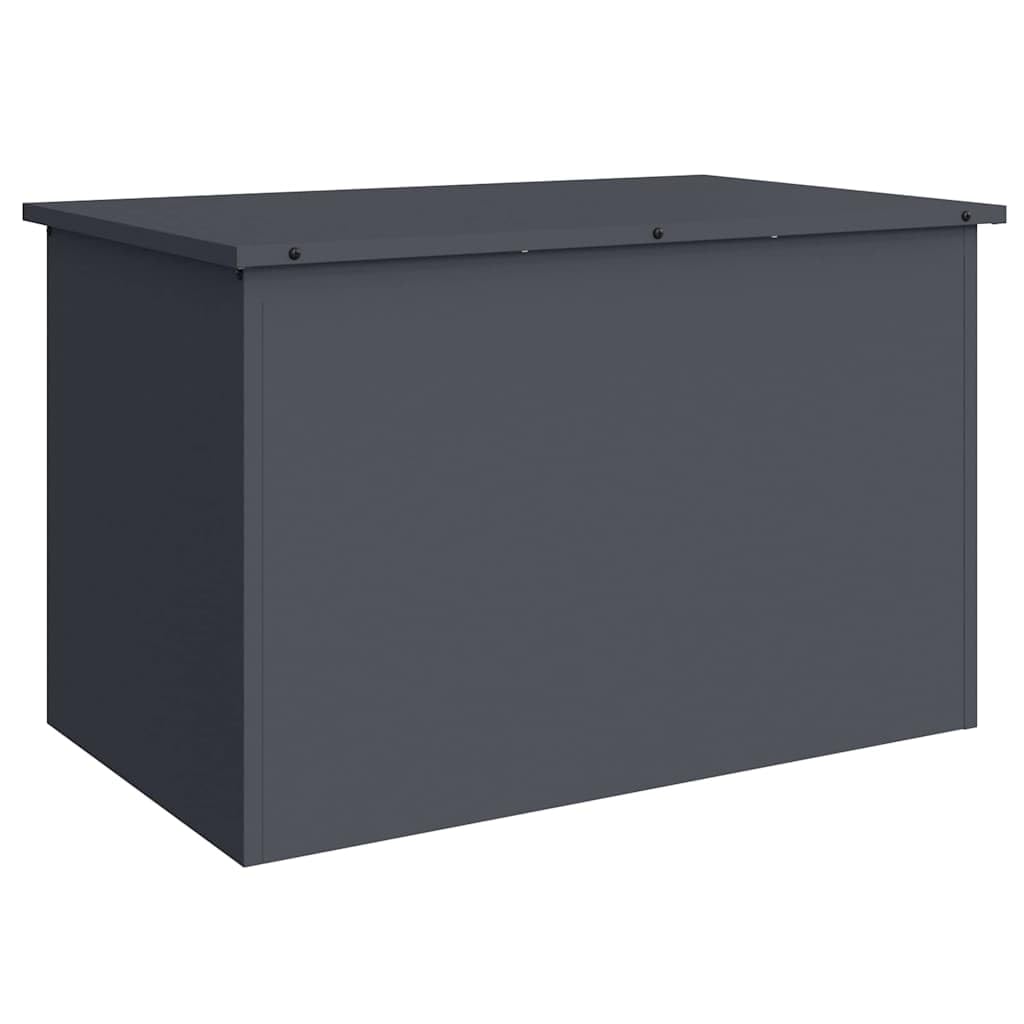 Stahl Lagerbox 80 x 50,5 x 50 cm 180 Anthrazit | Wetterfest, Gasliftdeckel, Platzsparend, Für Garten Und Terrasse