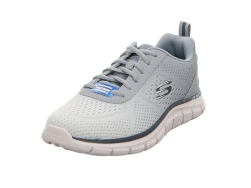 Skechers Track Ripkent, Zapatillas Hombre, Malla Sintética Gris Claro, 42.5 EU