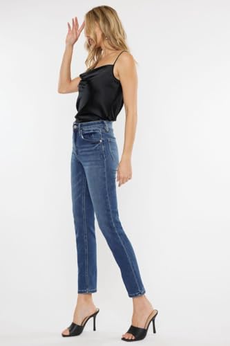 SALT TREE Kancan - Adaline High Rise Slim Straight Jeans - Essential, KC112523