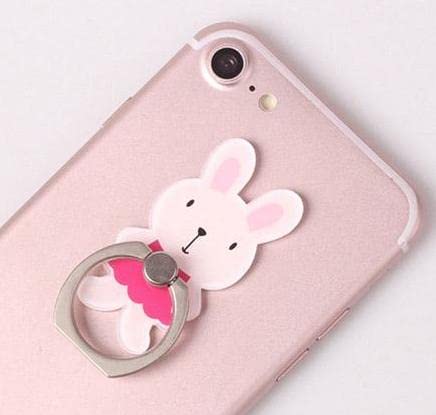 KolorFish Universal Mobile Phone Finger Ring Grip Holder Stand, 360 Degree Rotation for All Mobile Phone and Tablet (Red Rabbit) KolorFish Universal Mobile Phone Finger Ring Grip Holder Stand, 360 Degree Rotation for All Mobile Phone and Tablet (Red Rabbit)