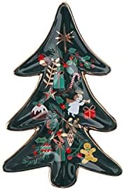 Christmas Tree Shaped Jewellery Dish | Trinkets Earrings Rings |Green | Gift For Her | Joy To The World by CGB Giftware | GB05771