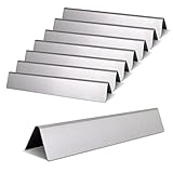 Zemibi Grill Flavorizer Bars for Weber Summit 400 Series, Summit E/S 440/450/460/470, 8 PC Stainless Steel Gas Replacement Parts for Weber 67668 Grill Models, 18" x 1.6" x 1.2"