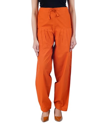 Image of Happy Bunny Salwar Pant - Modern Style Pure Cotton for Women - Ethnic Semi Patiala Trouser - Office,Home - All Day Comfort Wear with Drawstring