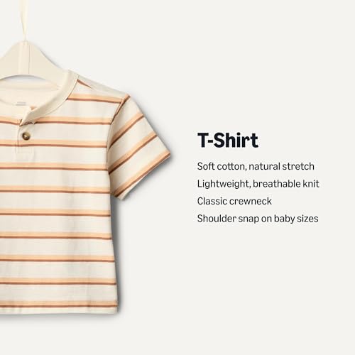 Amazon Essentials x Sofia Grainge Toddlers and Baby Boys' Short Sleeve T-Shirts, Pack of 23