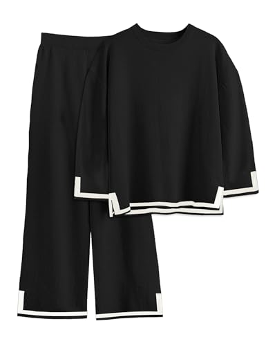 COOTRY Plus Size Sweater Sets Women 2 Piece Lounge...