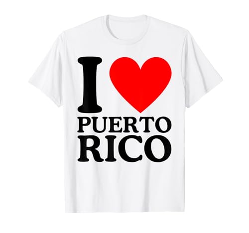 Camiseta I Love Puerto Rico - I Heart Puerto Rico Camiseta