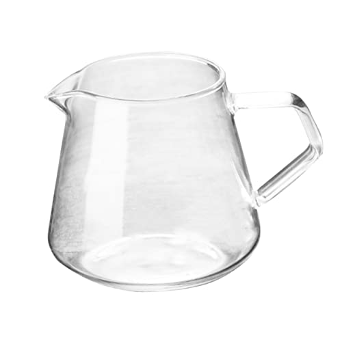 STOBAZA Camping Coffee Kettle 650ml Glass Beaker Multi-use Container for Tea Juice Milk Easy to Hold