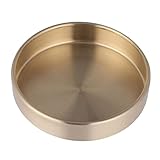 Décoration aux accents dorés : le plateau à bijoux décoratif combine un design moderne avec un look exquis et chic. bon plateau décoratif pour cuisine, comptoir de vanité, salle de bain, table basse, commode.