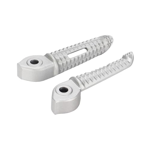 Pedale Motorradzubehör Pedale Fußrasten Für Triumph Für Trident 660 Für Tiger Für Sport Für Daytona 660 Für Speed Twin 1200(SILBER,HINTEREN)