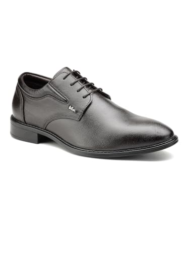 Image of Lee Cooper LC1473E2R Men's Leather Derby Formal Shoes | Lightweight, Comfortable & Stylish Lace-Ups for Office, Business