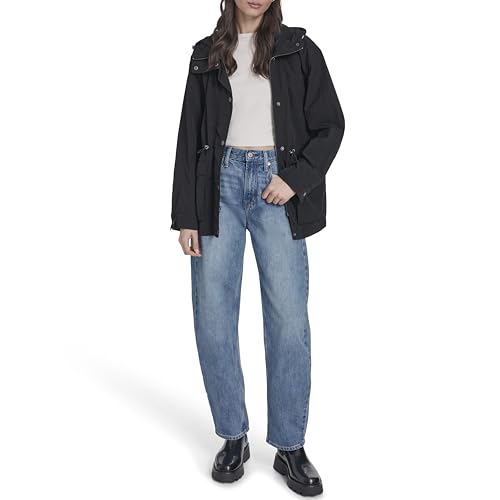 Image of Levi's Women's Cinch-Waist Hooded Rain Anorak