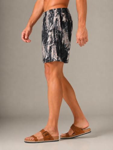 Image of Leriya Fashion Men's Rayon Printed Shorts | Elastic Waist Printed Summer Outfit | Relaxed Fit Casual Short's with Pockets | Lightweight Beach & Lounge Wear | Gym Boxer Shorts for Men