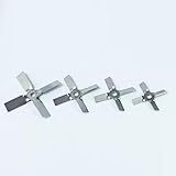 Edelstahl Zahnfleisch Mixer, Kreuzförmiges Rührblatt aus Edelstahl for Laborzwecke, 40–120 mm Breite, 200–500 Länge(80mm Type-1)