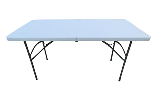 Image of AMAZE (4' x 2', Variable Height Portable Foldable Table | Space Saving, Carry Like Bag, Multipurpose Folding Table for Study, Laptop, Dining, Camping & Outdoor Use- White