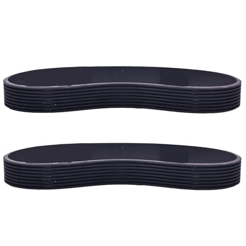 Lilinzhi Cinta de correr profesional de materiales de goma, 412 mm de longitud, diseño resistente, ideal para el hogar y equipo de gimnasio comercial, cinta de correr