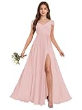All - Occasion Elegance：These Augday chiffon dresses are the perfect choice for weddings, pageants, proms, birthday parties, first communions, and baptisms. The off - shoulder style and flowing silhouette make your little one stand out at any formal ...