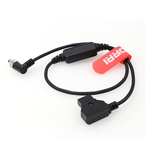 DRRI 12V Regulated D-Tap to Locking Right-Angle DC Cable for Blackmagic Design ATEM Mini switcher, 12V Lock dc-dtap - Image 3