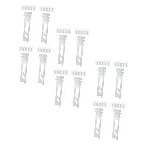 NIYANGLE 12 Juegos Poleas para Persianas Verticales Accesorio de Repuesto Práctico y Fácil de Instalar para Reparación de Cortinas Soporte Resistente para Lamas y Varillas
