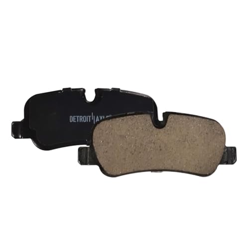 Image of Detroit Axle - Rear Brake Pads for 2005-2009 Land Rover LR3, 2010-2016 LR4, 2006-2012 Range Rover, 2006-2013 Range Rover Sport, Ceramic Brake Pads w /Hardware Replacement
