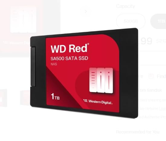Amazon.com: Western Digital 4TB WD Red SA500 NAS 3D NAND Internal