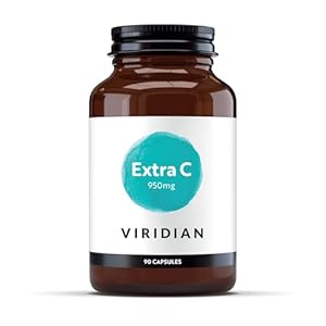 Viridian – Extra C 950mg – 90 Caps | High Potency Vitamin C | Enhanced Absorption & Retention | Supports Immune Function | Normal Functioning of Skin, Teeth & Bones | Nutritionist Formulated
