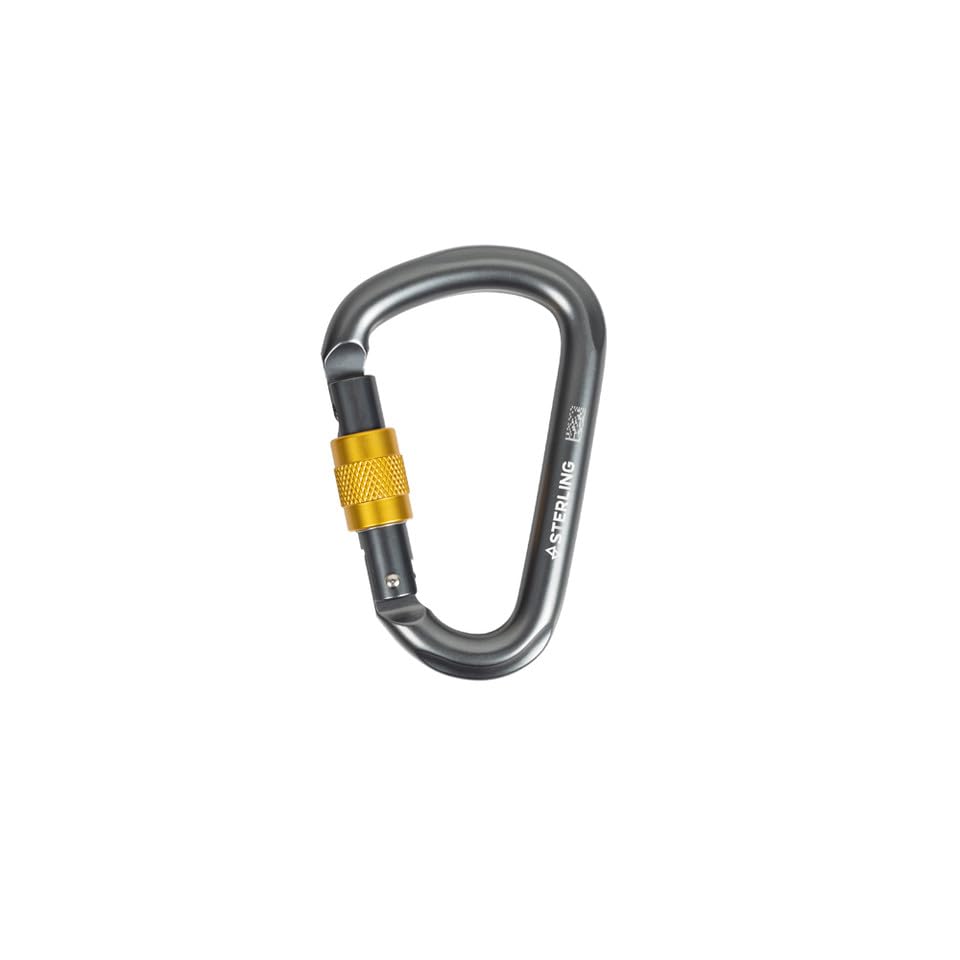 Sterling HMS Carabiner - Screwlock - Dark Silver