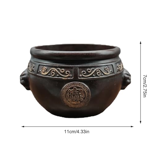Brûleur d'encens en laiton antique TUSUOD, l'artisanat d'art en cuivre pour votre intérieur