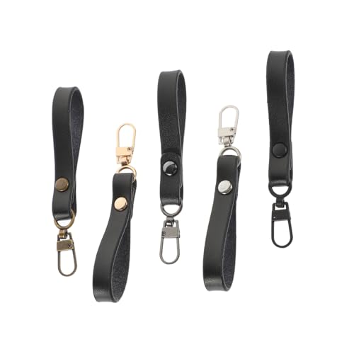 VILLCASE Zipper Pull Tab Replacement Kit 5pcs Leather Zipper Pulls for Jackets Bags