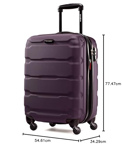 Image of Samsonite Omni Pc Hardside Expandable Luggage with Spinner Wheels, Purple, 3-Piece Set (20 /24 /28), 3-piece Set