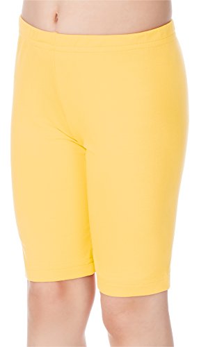 Merry Style Leggins Mallas Pantalones Cortos Ropa Deportiva Niña MS10-132 (Amarillo, 110 cm)