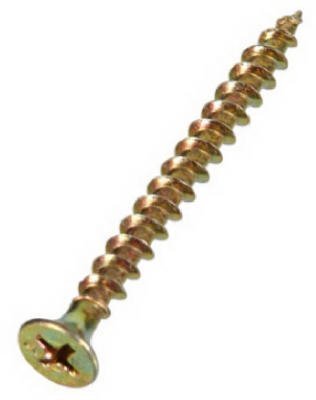 Hillman No. 6 x 1-1/4 in. L Phillips Bugle Head Yellow Zinc-Plated Steel Multi-Purpose Screws