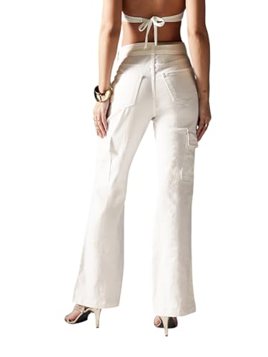 Image of Miss Chase Women's Wide Leg High Rise Regular Stretchable Denim Jeans