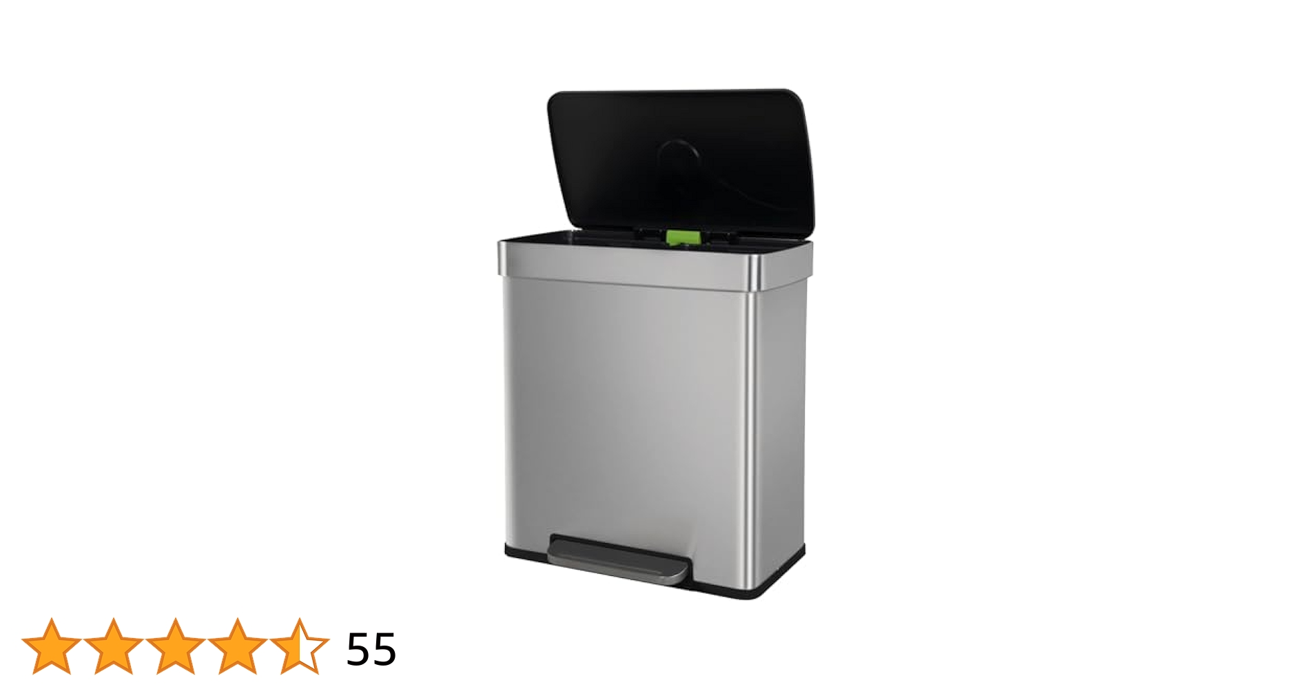 Amazon.com: 60 Liter / 16 Gallon Dual Compartment Stainless