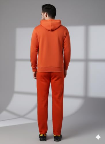 Image of Mack Jonney Solid Track Suit for men | Co-ord Set | Warm Fleece Tracksuit Set | Full Sleeve Hoodie