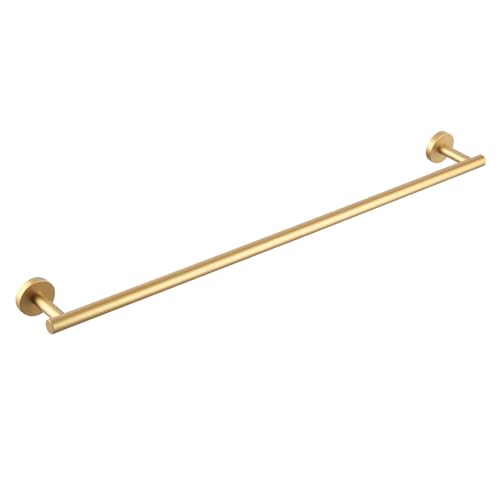GERZWY Gold Towel Bar 30-Inch Stainless Steel Bathroom Towel Rail Wall Mounted Hand Towel Holder AG1101C75-BE