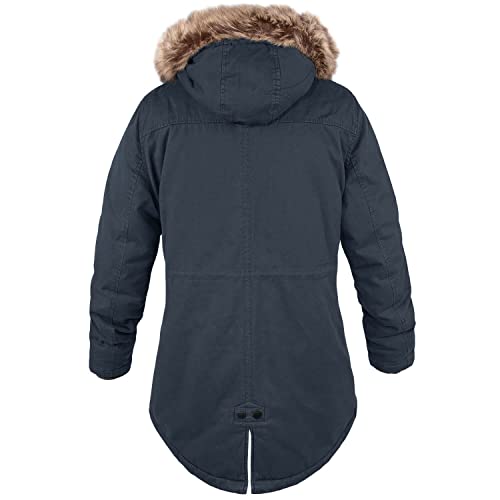 bw-online-shop Ladies Fishtail Winterparka mit Futter navy - 3XL