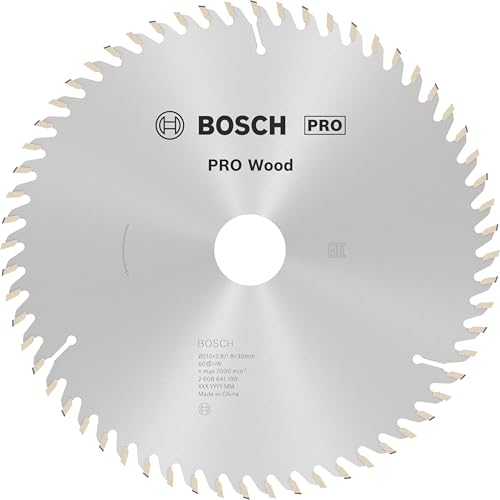 Bosch 1x PRO Wood Kreissägeblatt, 210 x 2,8 x 30 mm, T60