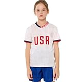 SURUIDA Personalized Soccer Jerseys for Kids Boys & Girls Youth US Soccer Shirt & Shorts Set Kids Football Soccer Training Uniform Gift