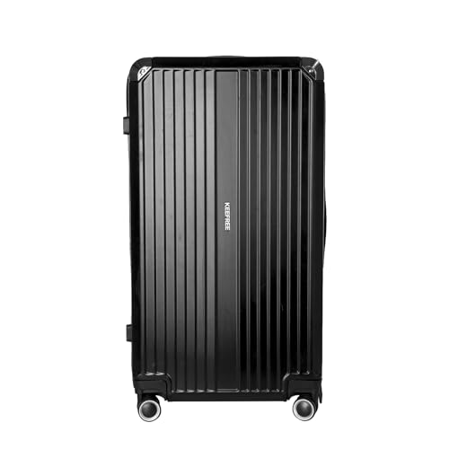 28 Inch Hardside Suitcase, Abs+Pc Harshell Spinner Luggage with Tsa Lock, Spinner Wheels for Travel Business, Black