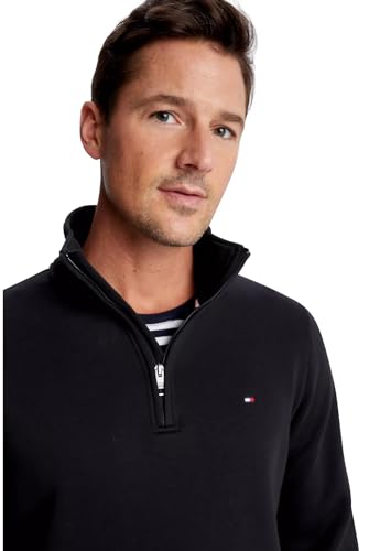 TOMMY HILFIGER Men's Iconic Flag Logo Quarter-Zip Sweatshirt Collection 20253